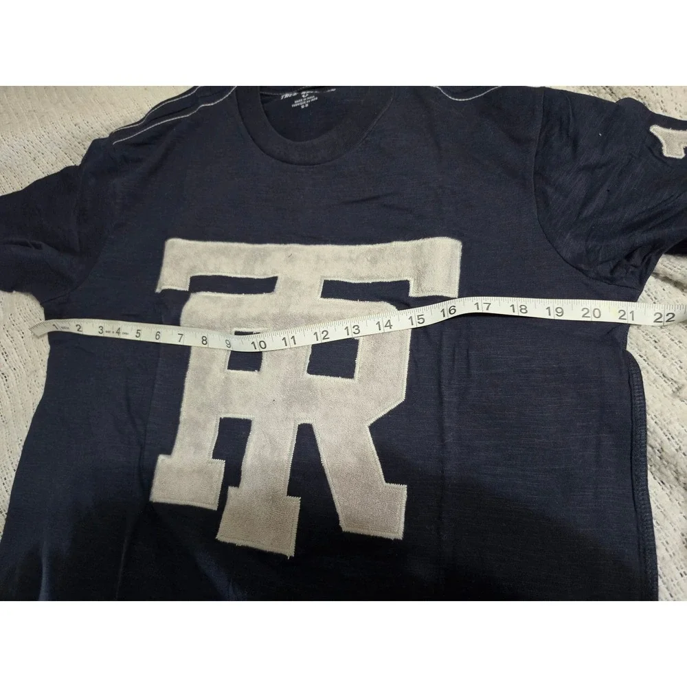 True Religion Mens University of TR Graphic Tee Navy Blue MC253ST544 Size M